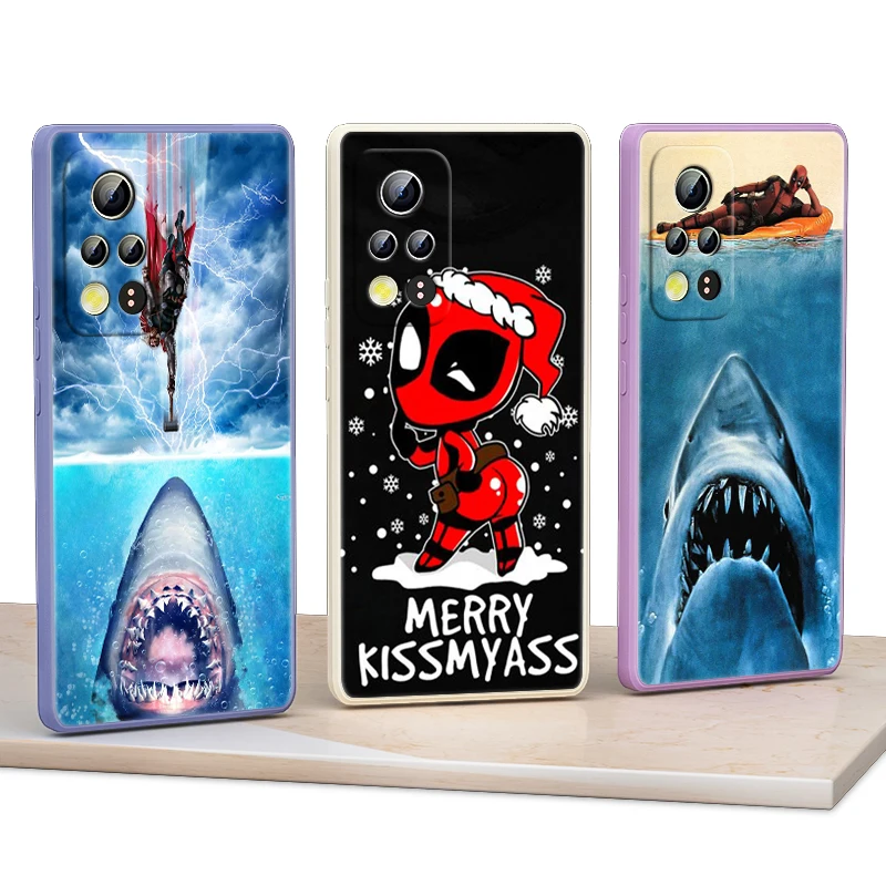 

Marvel Avengers Deadpool For Honor 50 30 20 10X 9X V40 V30 X20 X10 Play 3 4 Pro Lite 5G Liquid Silicone Soft Phone Case