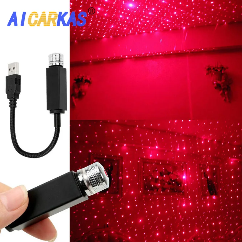 

Автомобильный домашний потолочный романтичный ночной Светильник USB, регулируемый Романтический Galaxy, Гибкий внутренний автомобильный свет...