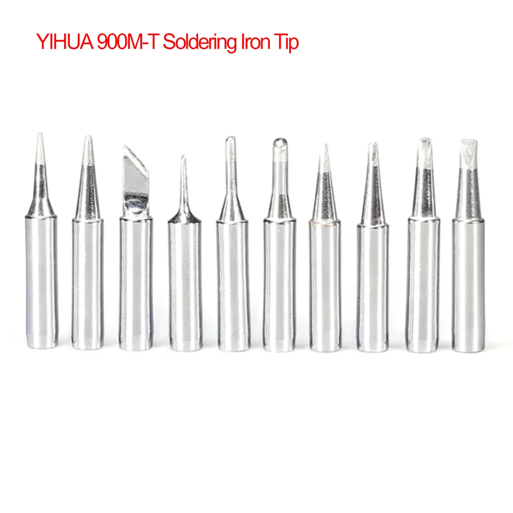 

3pcs 900M-T Soldering Iron Tip For 936 853D 8786D Rework Station Welding Equipment High Quality Lead-free Copper Soldering Tip