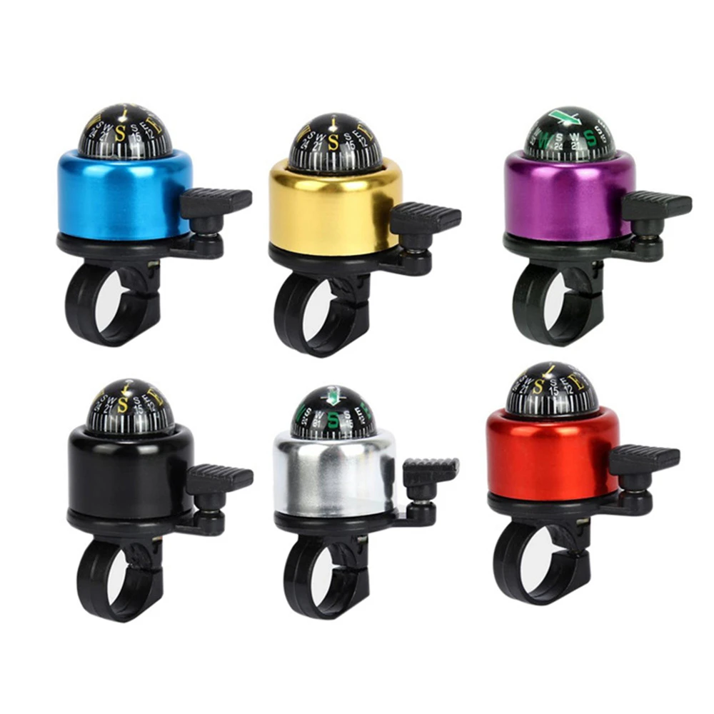 

Bicycle Bells Accessory for Safety Aluminum Alloy Bike Bell Ring Bike Handlebar Metal Ring Bike Compass Bell Bicycle Accessories