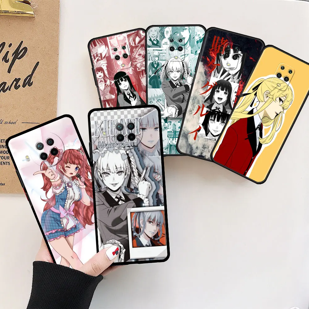 

Anime Kakegurui Jabami Yumeko Silicone Fundas Phone Case For Redmi Note 9S 10 8 Pro 8T 7 9C 9 9A 7A 8A K40 Cover Coque Housing