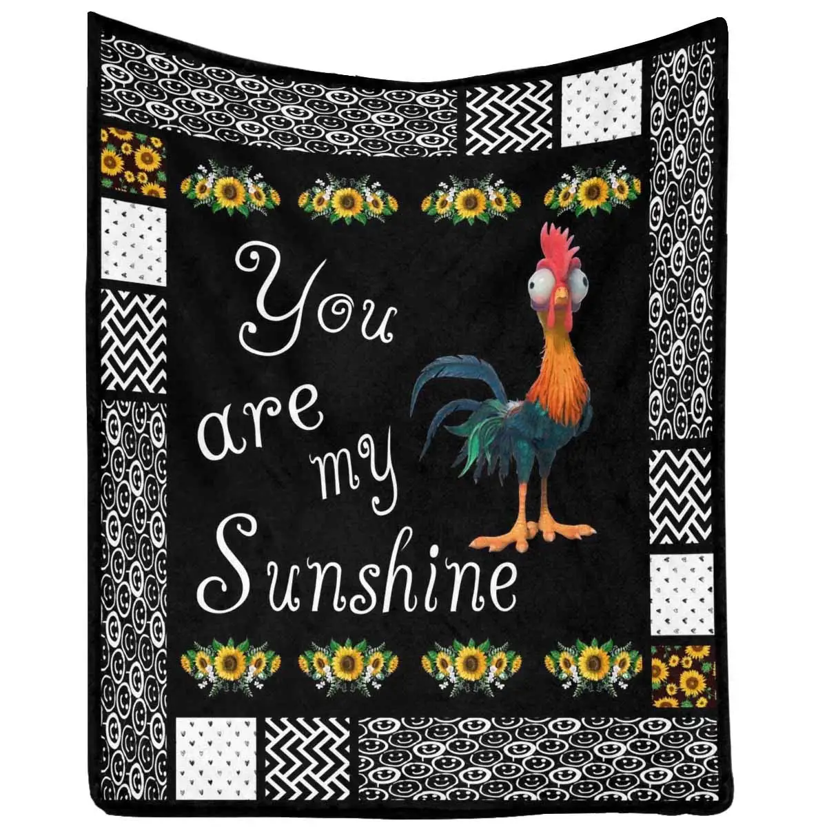 

Blanket to My Daughter Son from Mom Dad, You are My Sunshine Soft Warm Bed Blanket