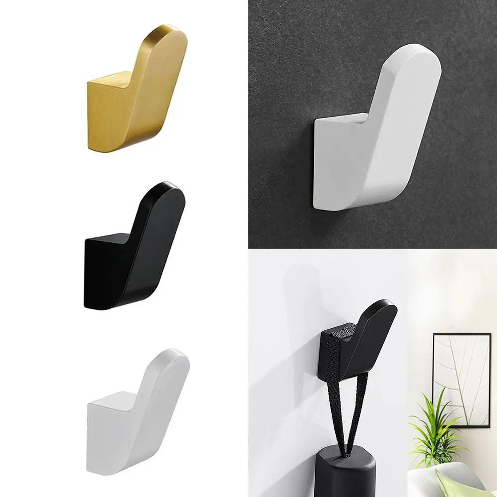 

1PCS Multiple Color Bathroom Towel Hooks Clothes Hanger Coat Hooks On The Wall Rustproof Decoration Bathroom Accessories