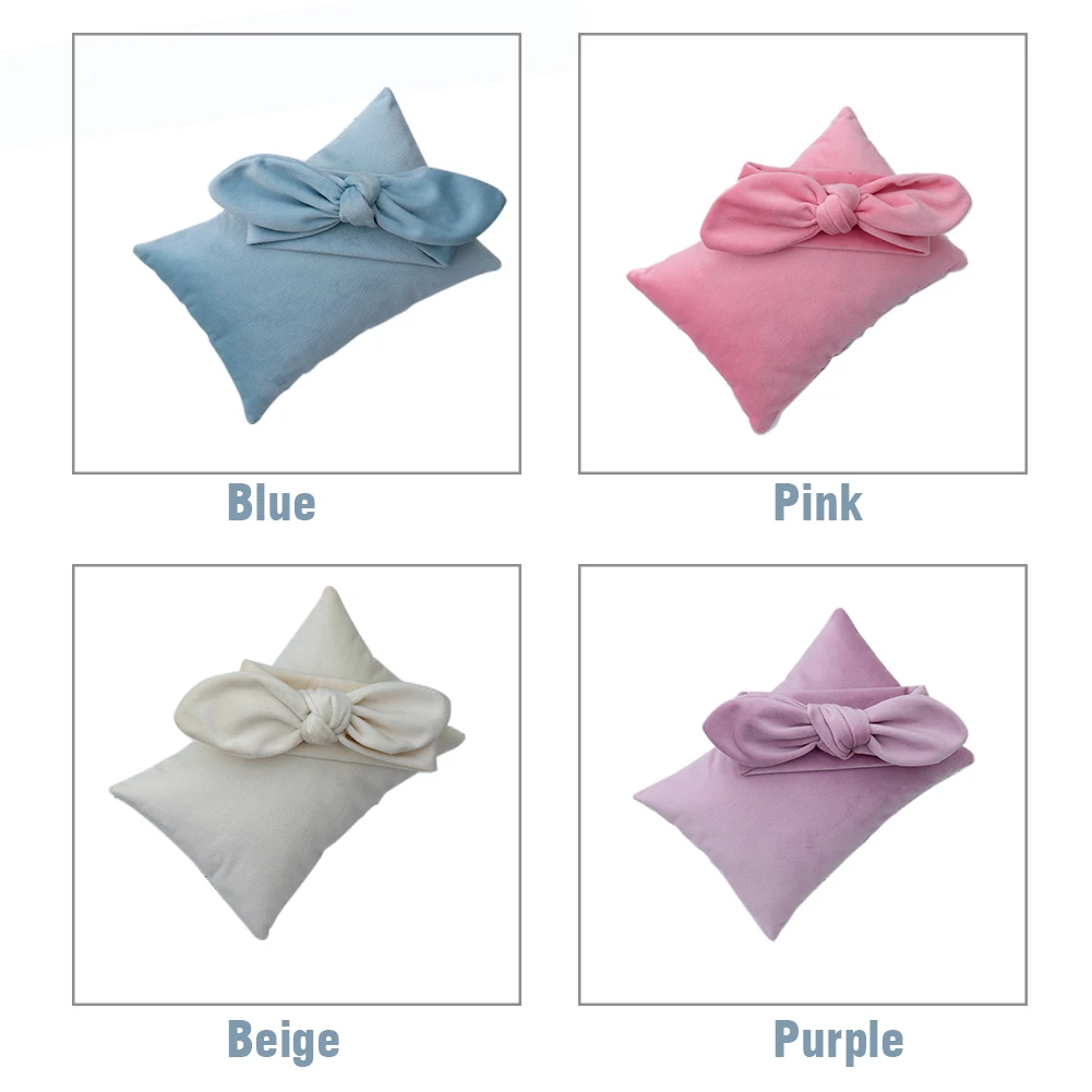 Фон для фотосъемки новорожденных Детский комплект милый бантик повязка на