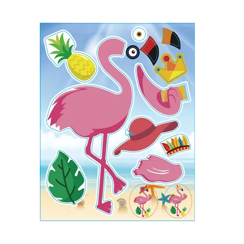 

Hawaii Party Decor Hawaiian Sticker Flamingo Party Hawaiian Turtle Ice Cream Sticker Tropic Forest Theme Sticker Hawaii Sticker