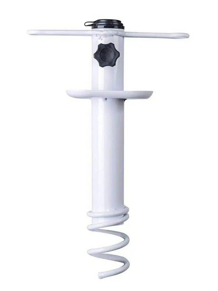 

Parasol Bracket Portable Easy Install Umbrella Holder Manual Sand Auger Patio Beach Sand Fixed Garden Swimming Pool Accessories