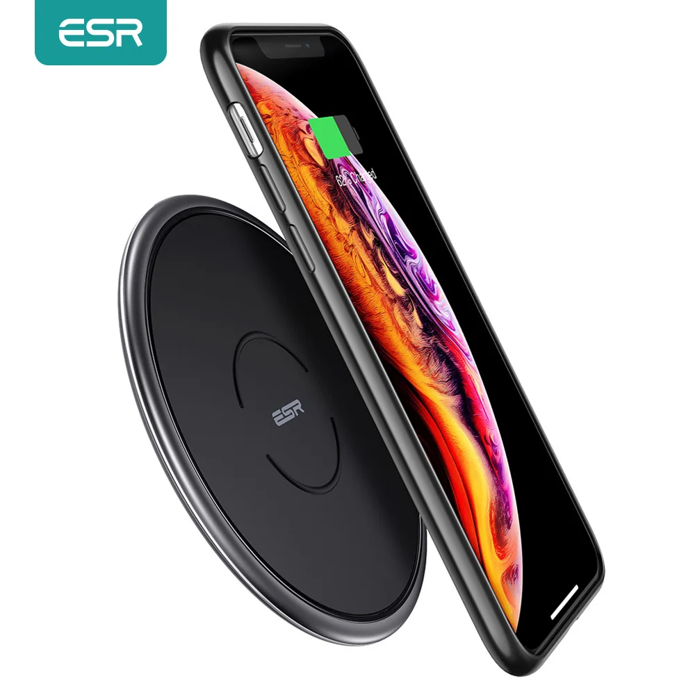 Беспроводное зарядное устройство ESR для iPhone 11 Pro Xs Max Xr X 8 10 Вт быстрая зарядка Huawei