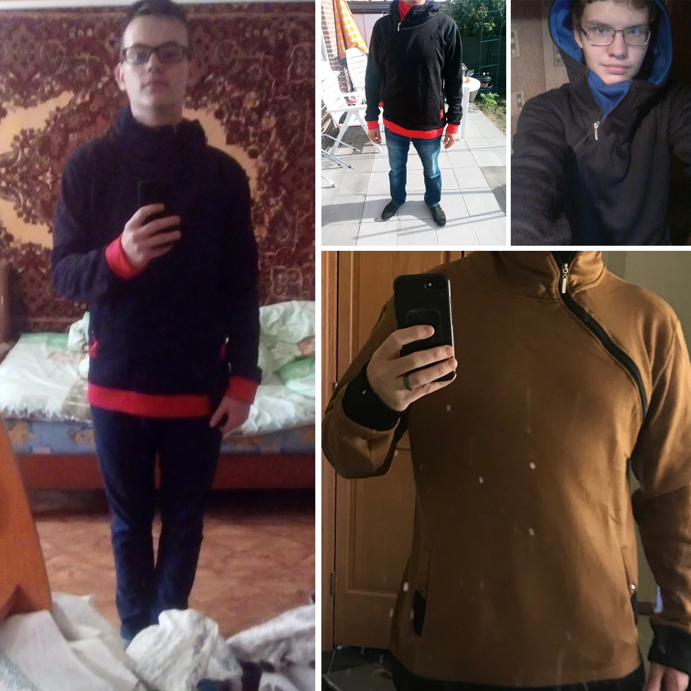 Новинка Осень-зима мужской свитер с капюшоном Топ длинным рукавом Повседневный в