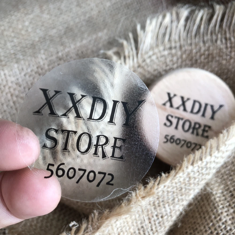 XXDIY 100 шт прозрачные наклейки на заказ для персонализации прозрачная этикетка дня