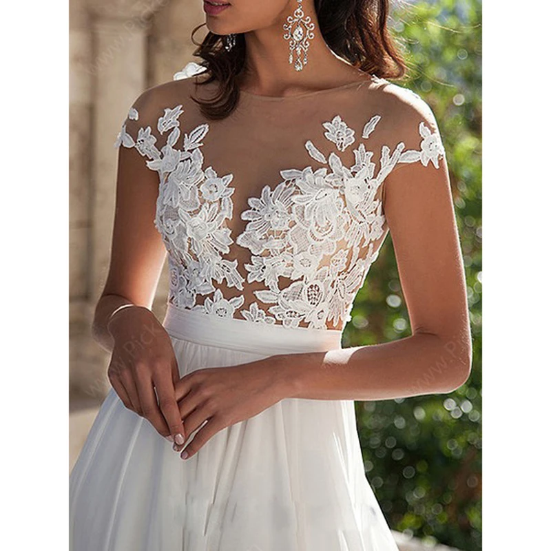 

2021 new European and American wedding dress wish sexy lace split evening dress