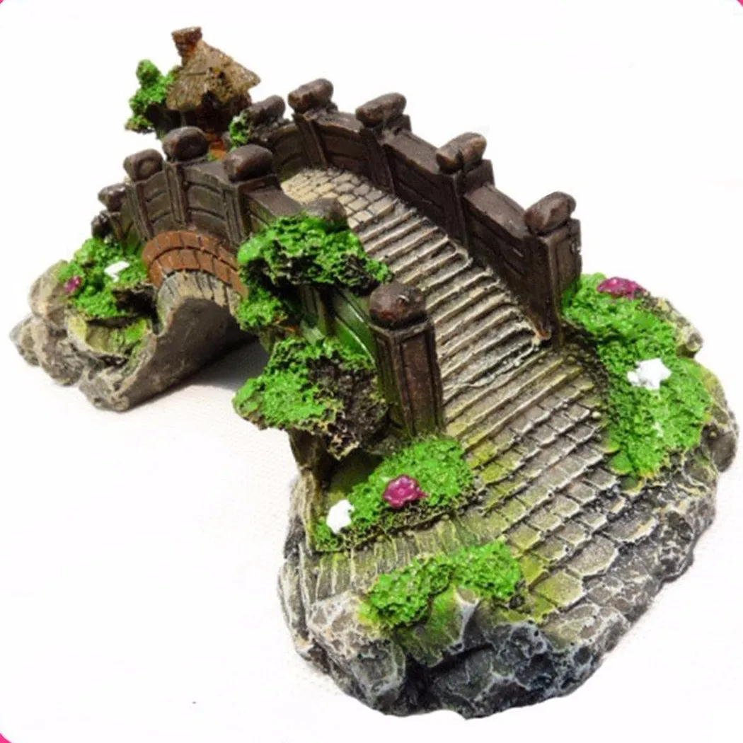 

1 *Arch Bridge 145*55*60mm Aquarium Landscaping Decorative Arch Bridge Aquarium Equipment Accessories