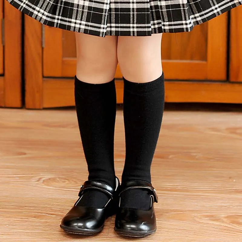 Гольфы до колена для мальчиков и девочек длинные гольфы школьной формы детские