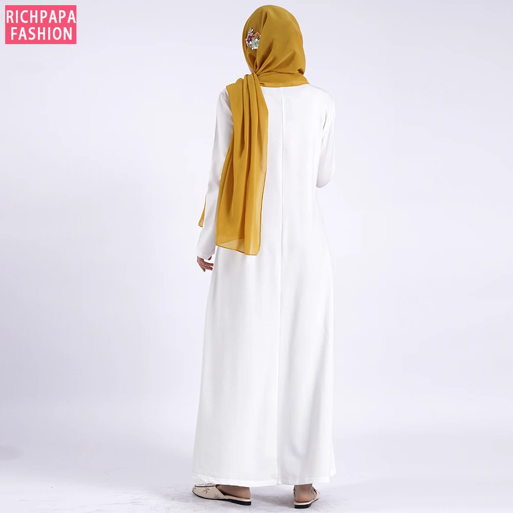 Арабская абайя Дубайский хиджаб мусульманское платье малайзийские турецкие