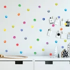 Красочные точки DIY наклейки на стену акварель круг забавные Детская комната Детская Декор обои домашняя спальня оконные наклейки