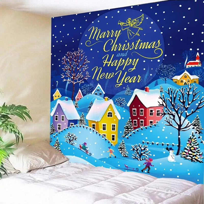 

Домашний Декор Рождественская елка камин светильник Носки настенный гобелен ткань гостиная фон йога коврик пляжный стены tapiz