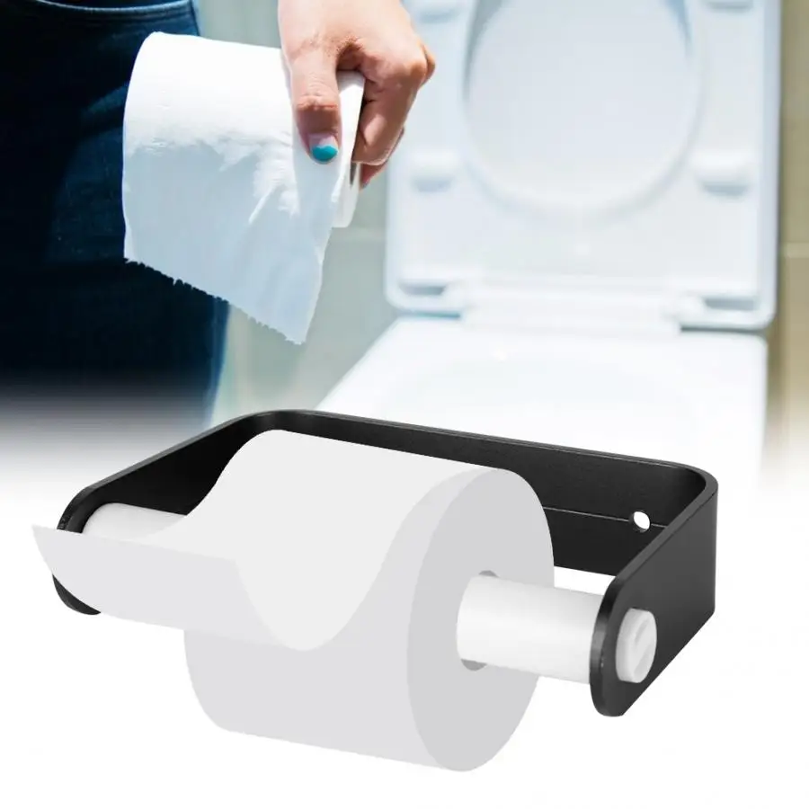 Вместительный Алюминиевый держатель для туалетной бумаги стойка хранения