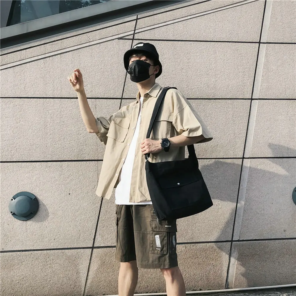 Повседневная сумка мессенджер для мужчин Студенческая спортивная простая