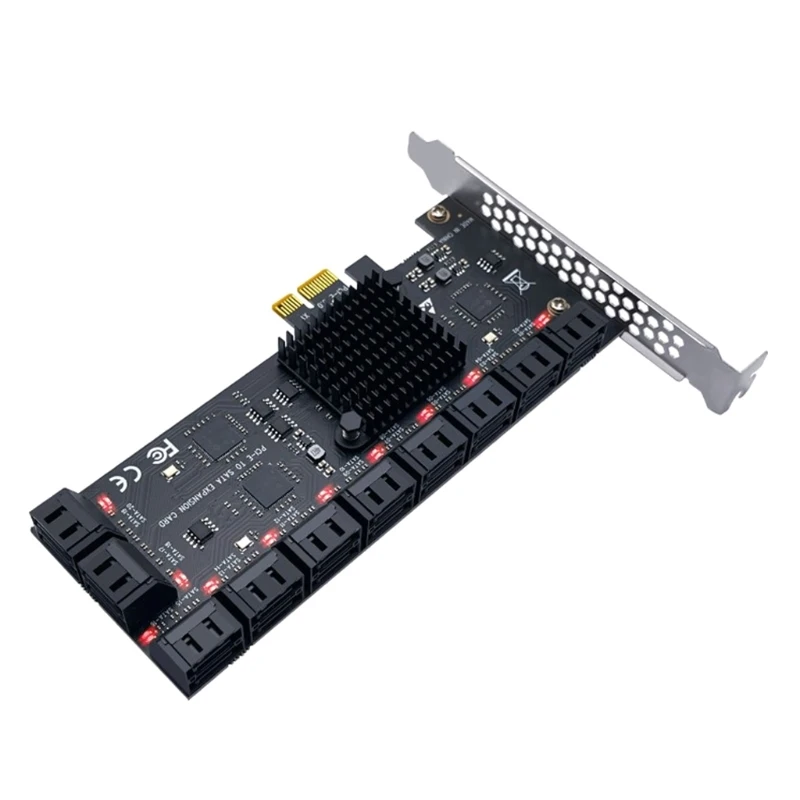 

SATA Плата расширения SATA III адаптер PCIE 1X на 20 портов SATA Плата расширения Прямая поставка