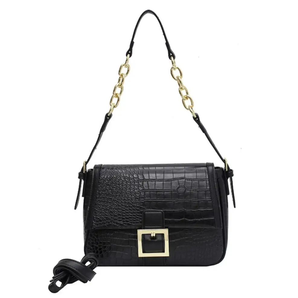 

Crocodile pattern Square Armpit bag 2020 New Quality PU Leather Women's Designer Handbag High capacity Shoulder Messenger Bag