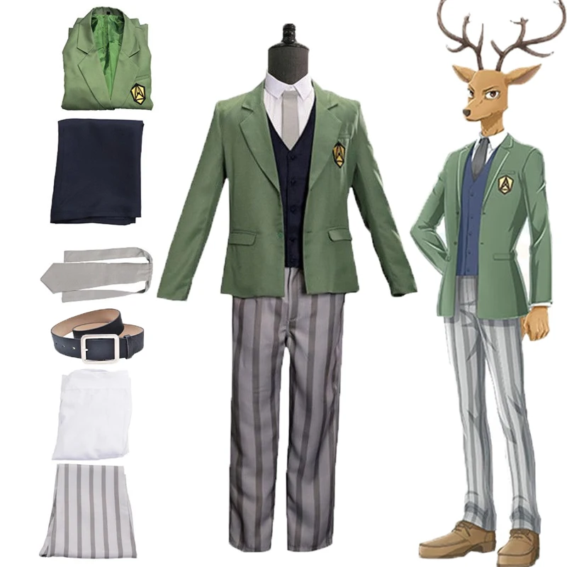 

Костюм для косплея Луиса из аниме «бистры», комплект униформы уважаемой легоши Черри из академии, рубашка, жилет, брюки, реквизит для коспле...