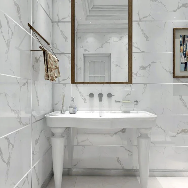 50 м серебро Керамика плитка полиэстер с защитой от разрыва лента декоративная