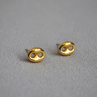 2021 trend pig nose earrings fashion charm golden punk women japanese jewelry birthday gifts for girl unicorn sweet brass