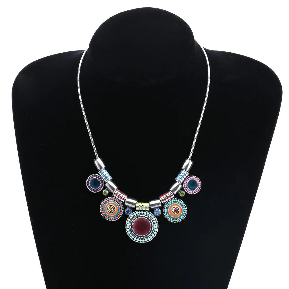 Винтажное металлическое эмалированное ожерелье Match Right в богемном стиле женская