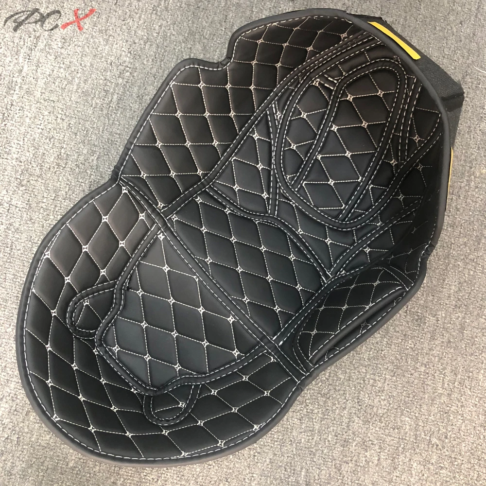 

PU Leather Rear Trunk Cargo Liner Protector Motorcycle Seat Bucket Pad Accessories for Honda PCX150 PCX 150 PCX125 2017-2019