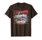 Авиации футболки: P-38 молния вилка из шифона и удлиненным шлейфом футболка дьявол
