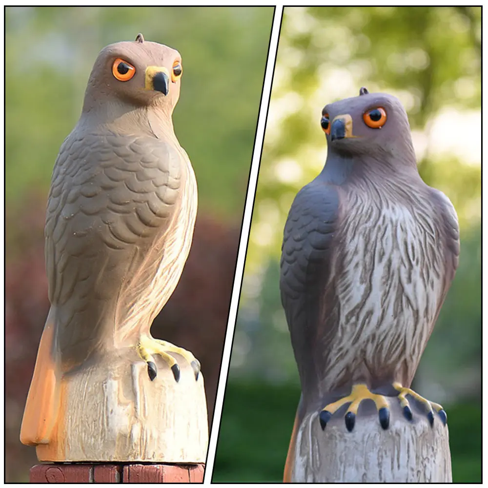 

1pc Simulated Eagle Model Decor Outdoor Farm Bird Repellent Eagle Ornament