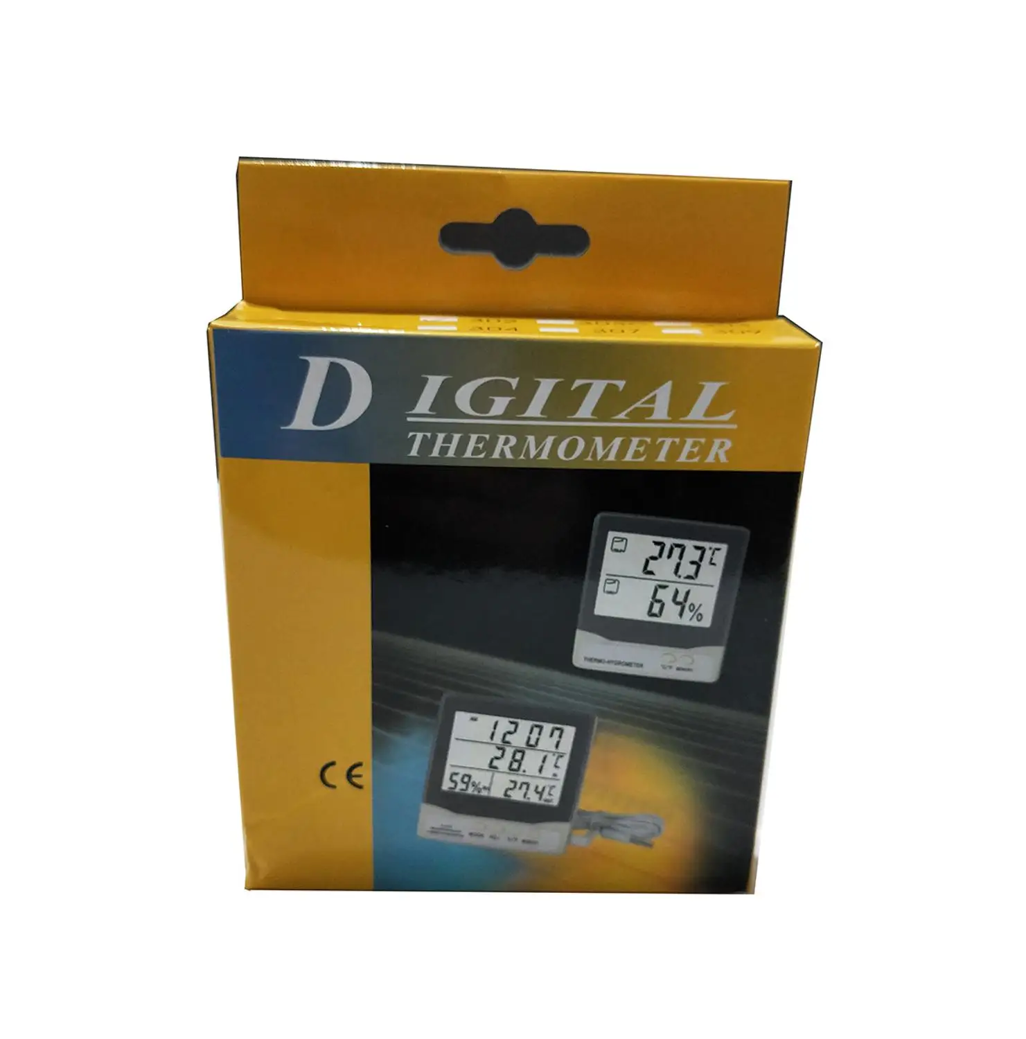 Цифровой термометр с отображением даты времени и температуры Разрешение 0 1 ℃