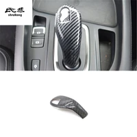 1pc abs carbon fiber grain gear lever decoration cover for 2019 2020 great wall haval f7 f7x car accessories
