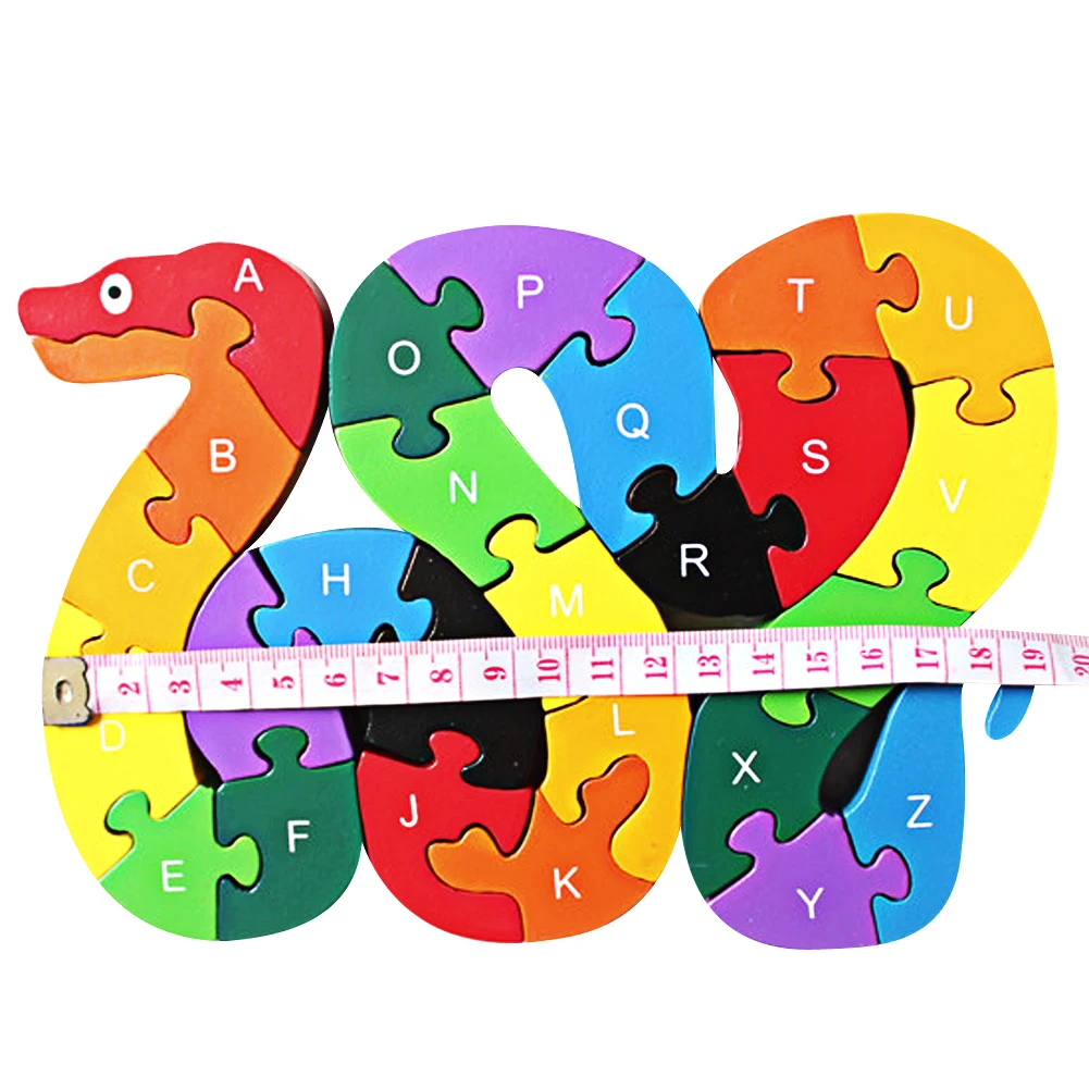Детский пазл игрушки для детей Обучающие головоломки 26 Английский буквенно