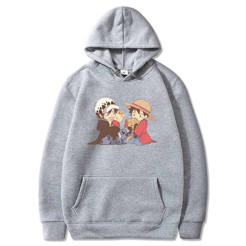 Luffy Hot Japanese Anime Hoodie Spring Autumn Harajuku Sweatshirts Male 2021 New Women Men Pullovers Female Casual Hip Hop Hoody
