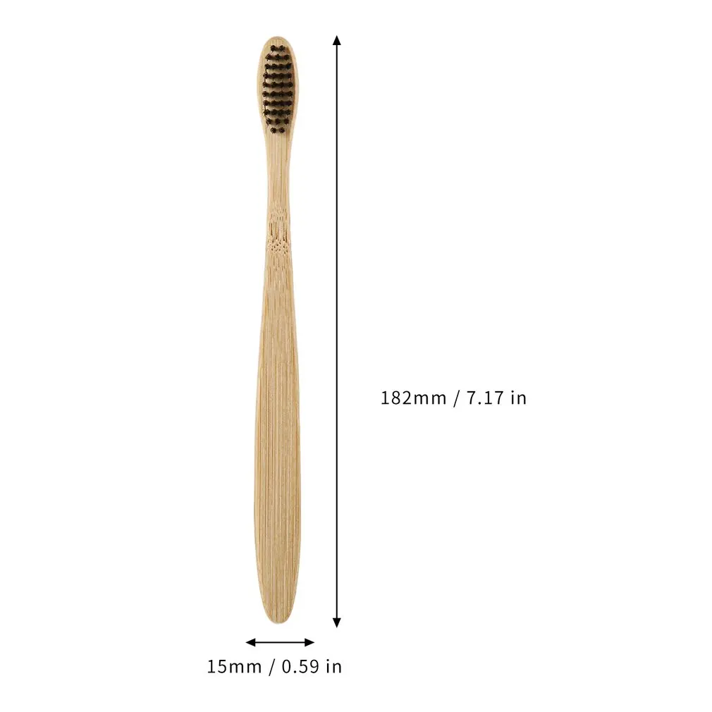 

Handmade Comfortable Eco-friendly Environmental Toothbrush Bamboo Handle Toothbrush Charcoal Bristles Health Oral Care
