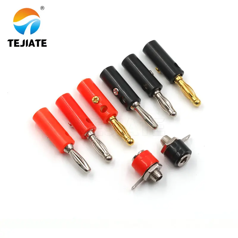 10PCS Banana Binding Post 4MM Lantern Head Test Terminal Tetrahedral Plug/Socket Power Adapter Electronic Connector | Обустройство