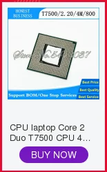 T8100 8100 cpu 3M cache/2,1 GHz/800/двухъядерный процессор Socket 479 для ноутбука GM45 PM45