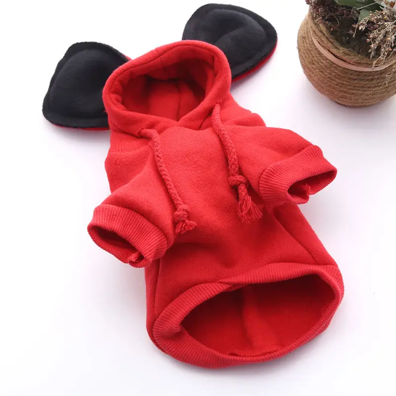 Толстовки с Микки-Маусом для кошек одежда безопасности домашних животных пальто