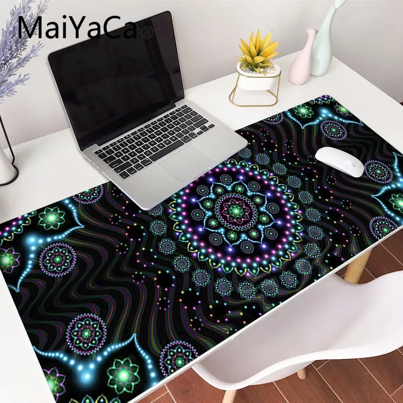 

MaiYaCa New Printed The mandala chakra Insist yoga gamer play mats Mousepad Gaming Mouse Mat xl xxl 700x300mm for dota2 cs go