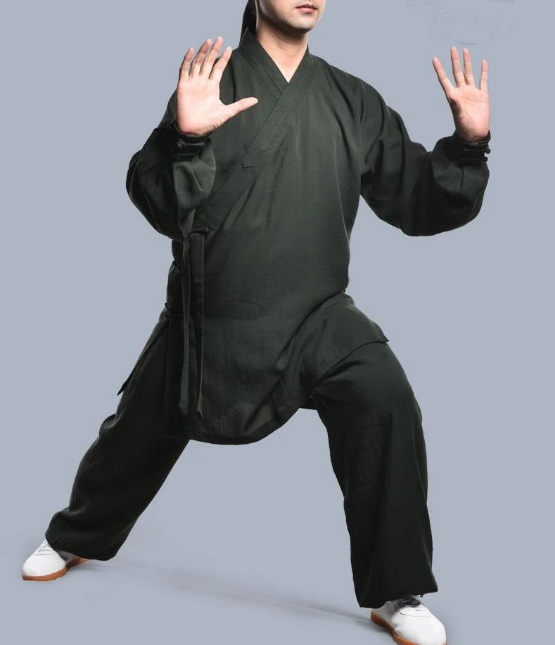 Льняной халат Wudang taoist унисекс высшего качества 22 цвета искусственная Роба кунг