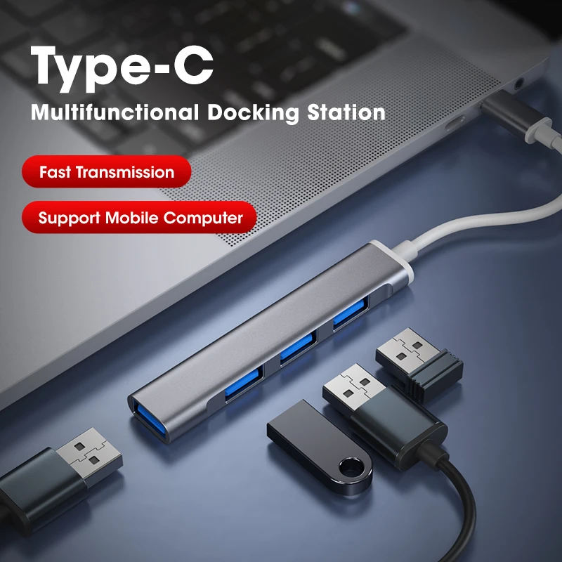 Тип C концентратор USB кабель Переходник на Мульти 3 0 HUB адаптер док станция для MacBook