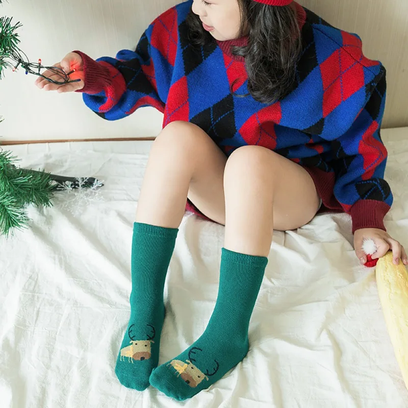 Детские носки 5 цветов осенне зимние повседневные милые Мультяшные