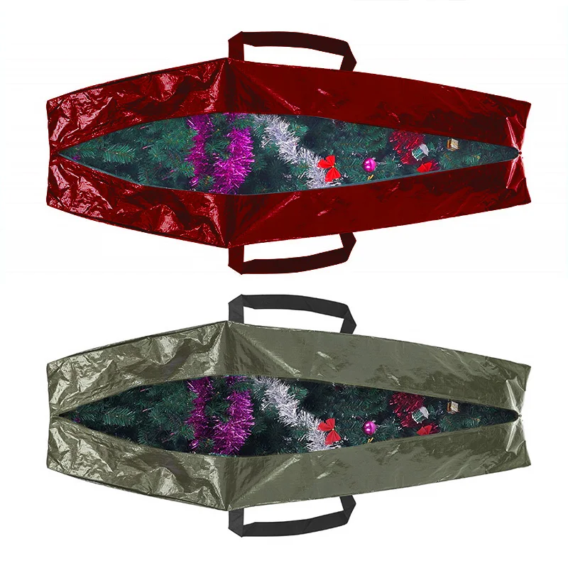 

Foldable Christmas Tree Xmas Wreath Storage Bag Dustproof Cover Quilt Clothes Warehouse Bags Organize Tools Home Storage New