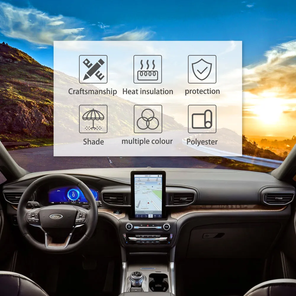Защитный коврик для приборной панели Aeolus AX7 2015 ~ 2018 2016 защиты от солнца подушка