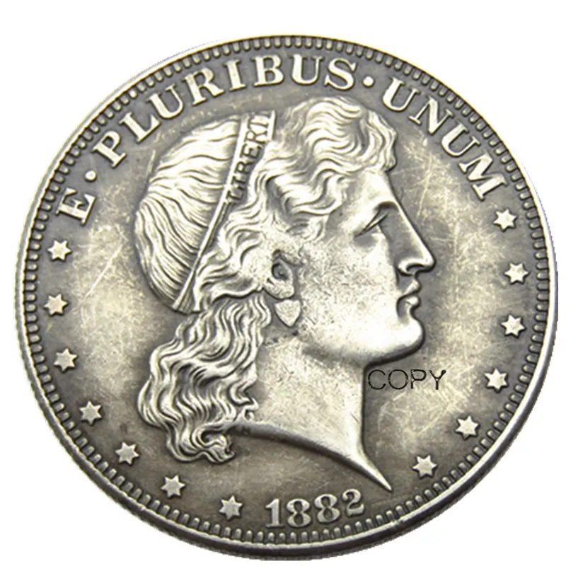

USA 1882 Shield Head Half Dollar Patterns Silver Plated Copy Coin