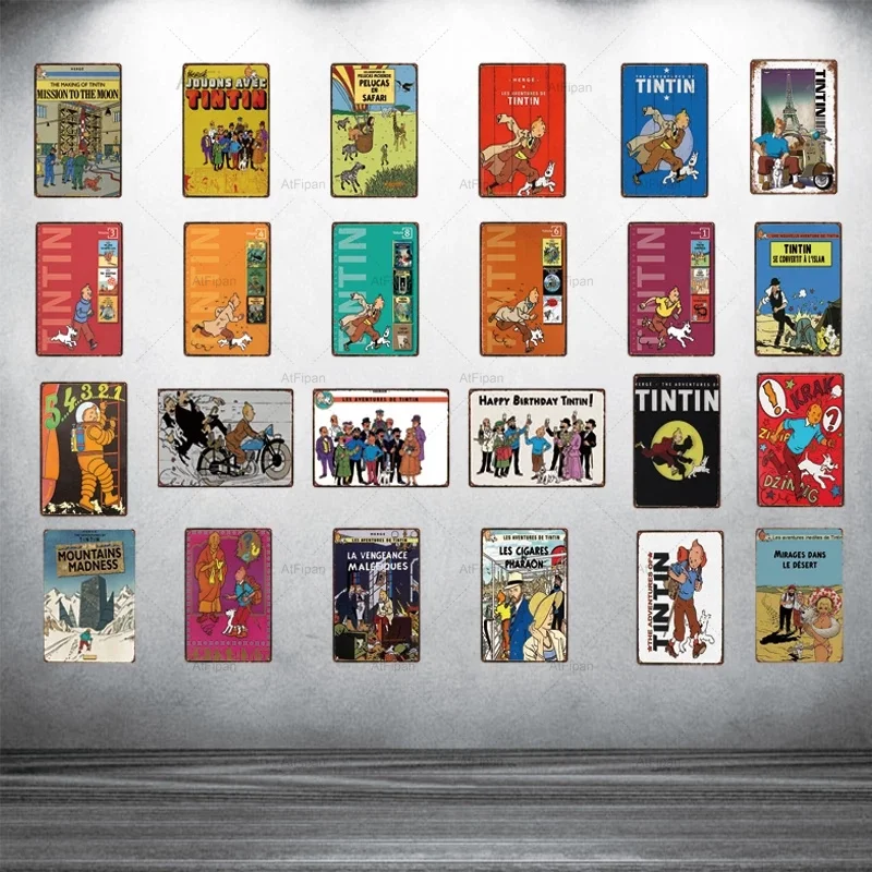 

Cartoon Movie Tin Sign Metal Plate Iron Painting Metal Sign Plaque Metal Kids Room Wall Bar Home Wall Art Craft Decor