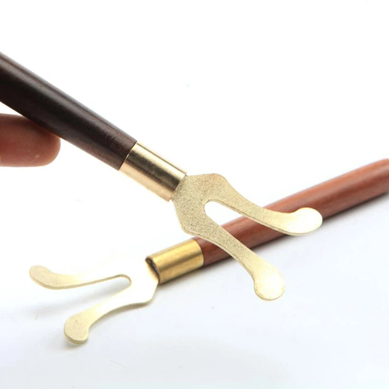 Зажим для чая вилка с деревянной ручкой чайник теплоизоляция чугунная головка