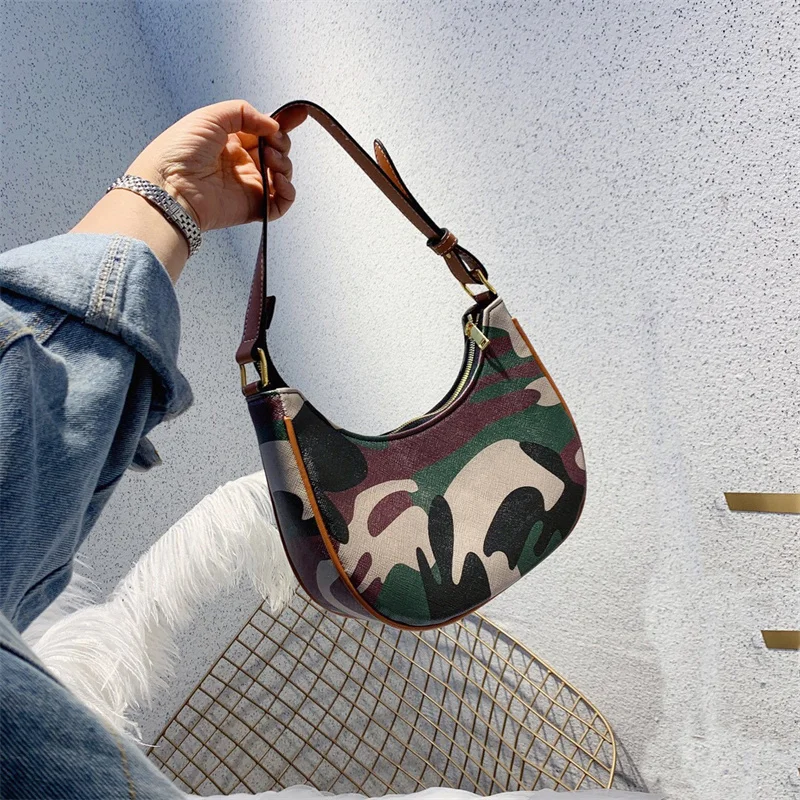 Женская сумка роскошная модная кожаная брендовая дизайнерская камуфляжная