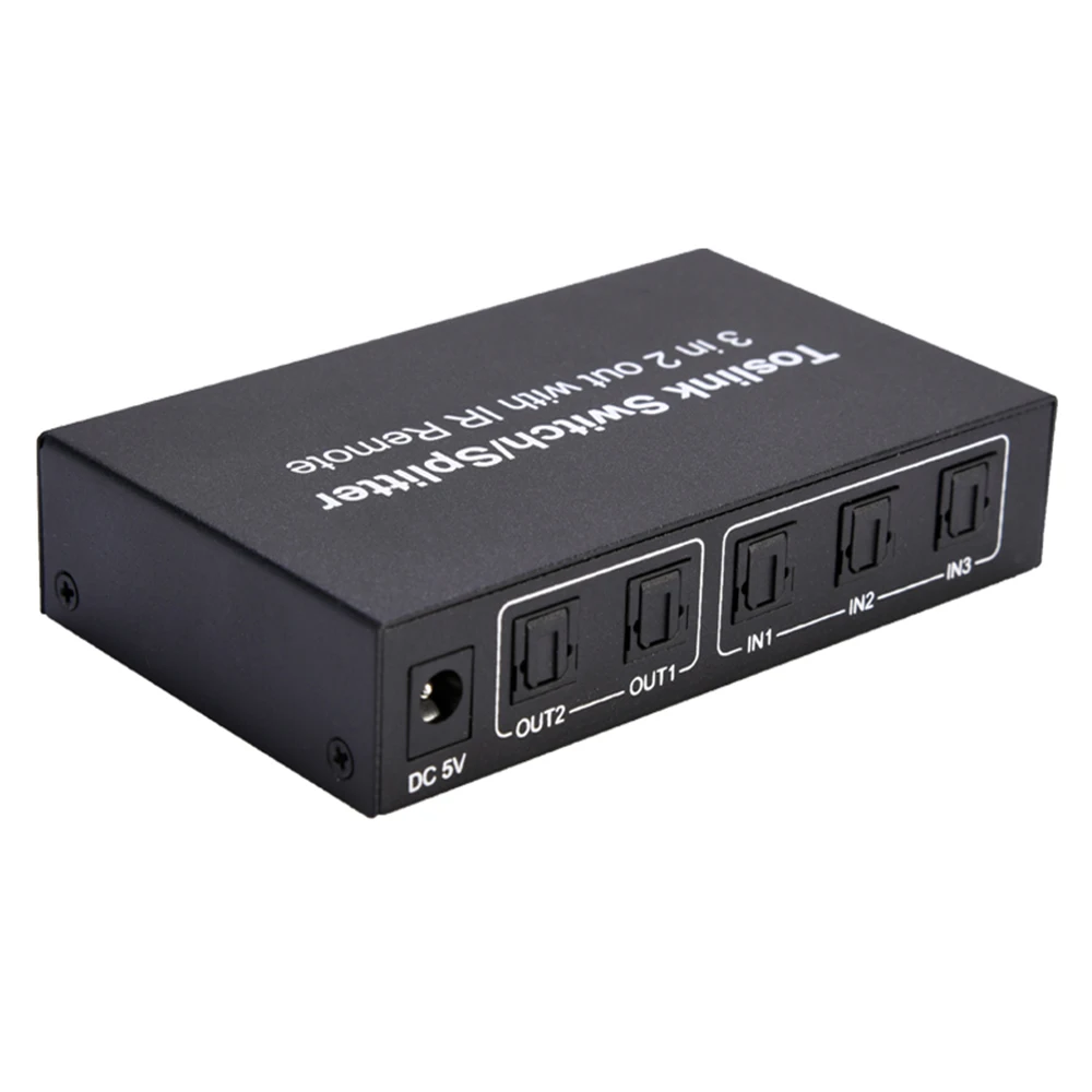Для DVD ps4 3 в 2 выхода оптический аудио переключатель SPDIF/TOSLINK коммутатор сплиттер