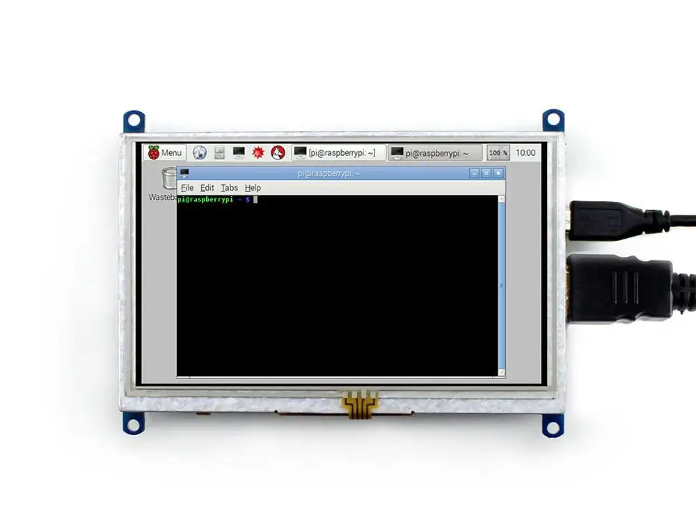 2 шт./лот 5 дюймов ЖК дисплей (B) 800*480 Сенсорный Экран Monito для Raspberry Pi B/A +/B +/2B/3B Banana с
